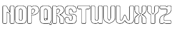 PARTY HEART-Hollow Font UPPERCASE