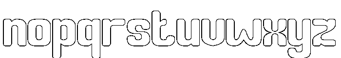 PARTY HEART-Hollow Font LOWERCASE