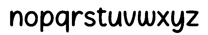 Pacifico Script Font LOWERCASE