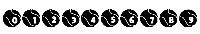 Padel Ball Regular Font OTHER CHARS