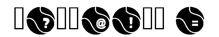 Padel Ball Regular Font OTHER CHARS