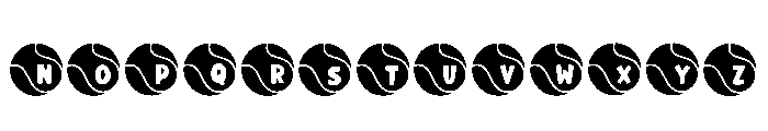 Padel Ball Regular Font LOWERCASE