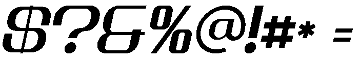 Pageroot Italic Font OTHER CHARS