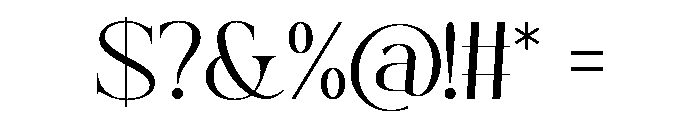 Pagome Regular Font OTHER CHARS