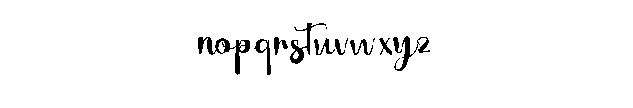 Paija Singing Font LOWERCASE