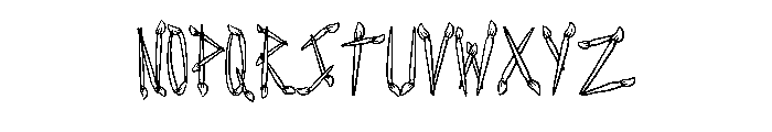 Paint Brush By Squeeb C Regular Font UPPERCASE
