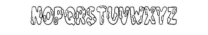 Paint Or Slime By Squee Regular Font LOWERCASE