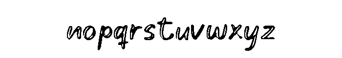 Paint Space Regular Font LOWERCASE