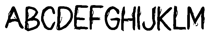 Paint_Stroke Font UPPERCASE