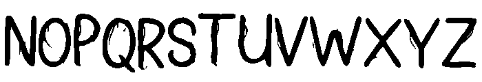 Paint_Stroke Font UPPERCASE