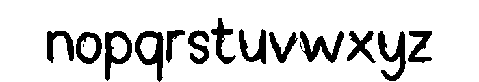 Paint_Stroke Font LOWERCASE