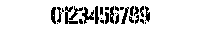 Paintball Army Stencil  Regular Font OTHER CHARS