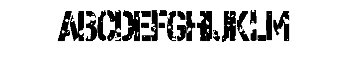 Paintball Army Stencil  Regular FONT