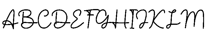 Painting Romance Font UPPERCASE