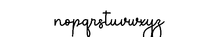 Painting Romance Font LOWERCASE
