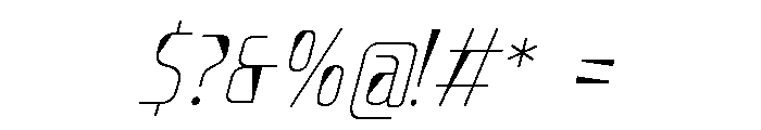 Pall-Italic Font OTHER CHARS
