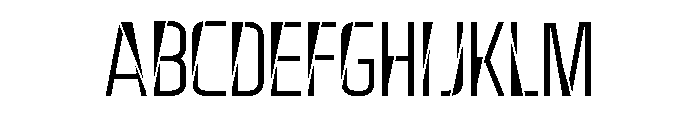 Pall-Slice Font UPPERCASE