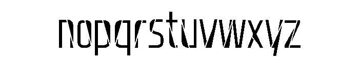 Pall-Slice Font LOWERCASE