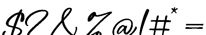 Palloma Signature Regular Font OTHER CHARS