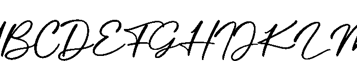 Palloma Signature Regular Font UPPERCASE