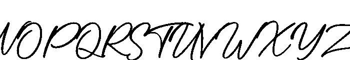 Palloma Signature Regular Font UPPERCASE