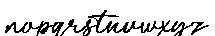 Palloma Signature Regular Font LOWERCASE