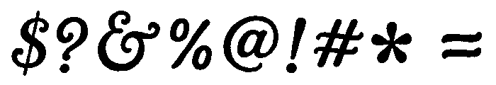 Palm Bay Social Script Font OTHER CHARS