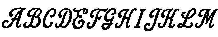 Palm Bay Social Script Font UPPERCASE