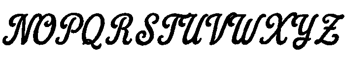 Palm Bay Social Script Font UPPERCASE