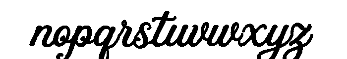 Palm Bay Social Script Font LOWERCASE