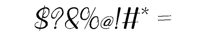 Palm Champagne Regular Font OTHER CHARS