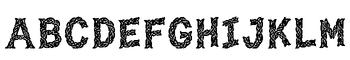 Palm Regular Font UPPERCASE