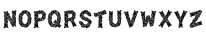 Palm Regular Font UPPERCASE