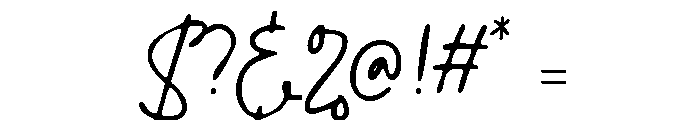 Palmer Cheerful Regular Font OTHER CHARS