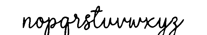 Palmer Cheerful Regular Font LOWERCASE