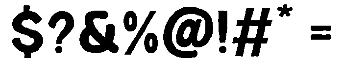 Palmera Island Bold Regular Font OTHER CHARS