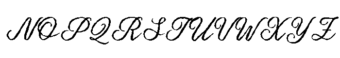 Palmeria-Regular Font UPPERCASE