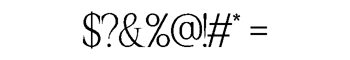 Palmorine-Regular Font OTHER CHARS