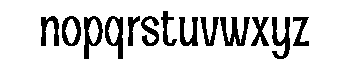 Pamelo Font LOWERCASE