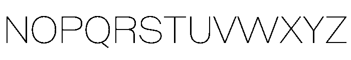 Pampero ExtraLight Font UPPERCASE