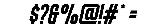 Panco Italic Font OTHER CHARS