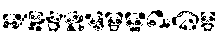 Panda Set Font OTHER CHARS