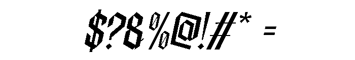 Panderly Italic Font OTHER CHARS