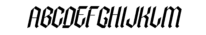 Panderly Italic Font UPPERCASE