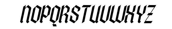 Panderly Italic Font UPPERCASE