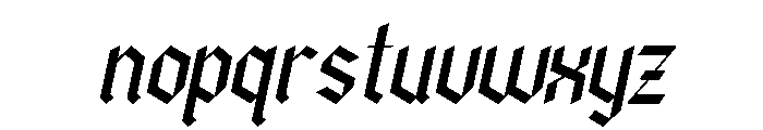 Panderly Italic Font LOWERCASE