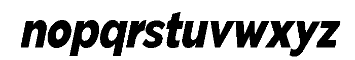 Pangi Cond ExtBd Ita Font LOWERCASE