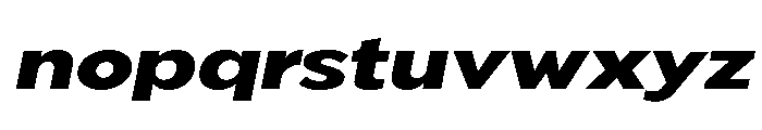 Pangi Exp ExtBd Ita Font LOWERCASE