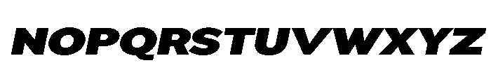 Pangi Exp ExtBlk Ita Font UPPERCASE