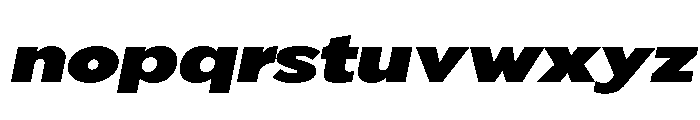 Pangi Exp ExtBlk Ita Font LOWERCASE